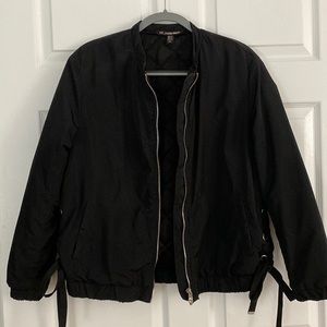 Black Bomber Jacket Medium